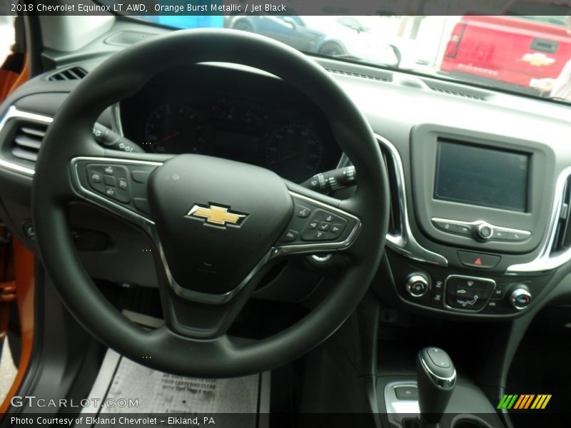 Orange Burst Metallic / Jet Black 2018 Chevrolet Equinox LT AWD