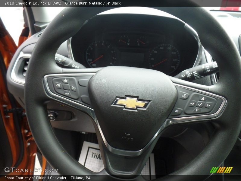 Orange Burst Metallic / Jet Black 2018 Chevrolet Equinox LT AWD