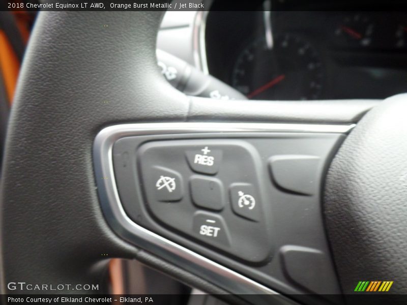 Orange Burst Metallic / Jet Black 2018 Chevrolet Equinox LT AWD