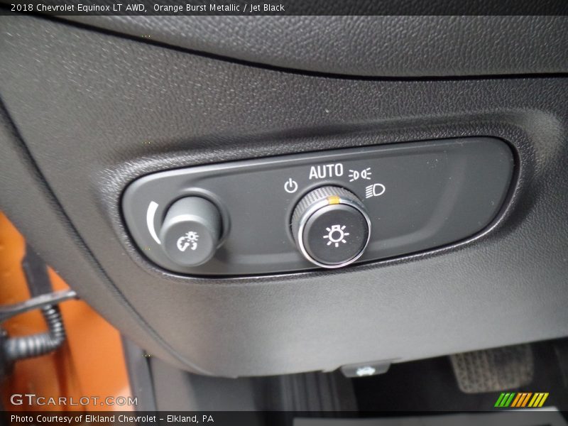 Orange Burst Metallic / Jet Black 2018 Chevrolet Equinox LT AWD