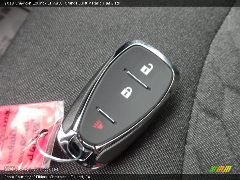Orange Burst Metallic / Jet Black 2018 Chevrolet Equinox LT AWD