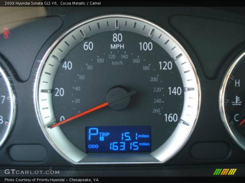 Cocoa Metallic / Camel 2009 Hyundai Sonata GLS V6