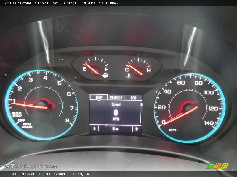Orange Burst Metallic / Jet Black 2018 Chevrolet Equinox LT AWD