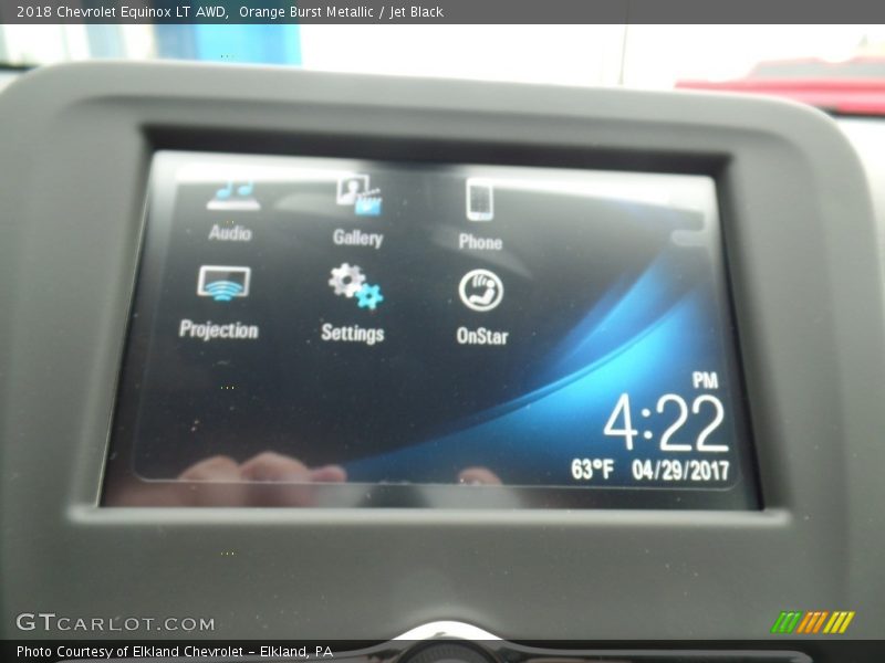 Orange Burst Metallic / Jet Black 2018 Chevrolet Equinox LT AWD