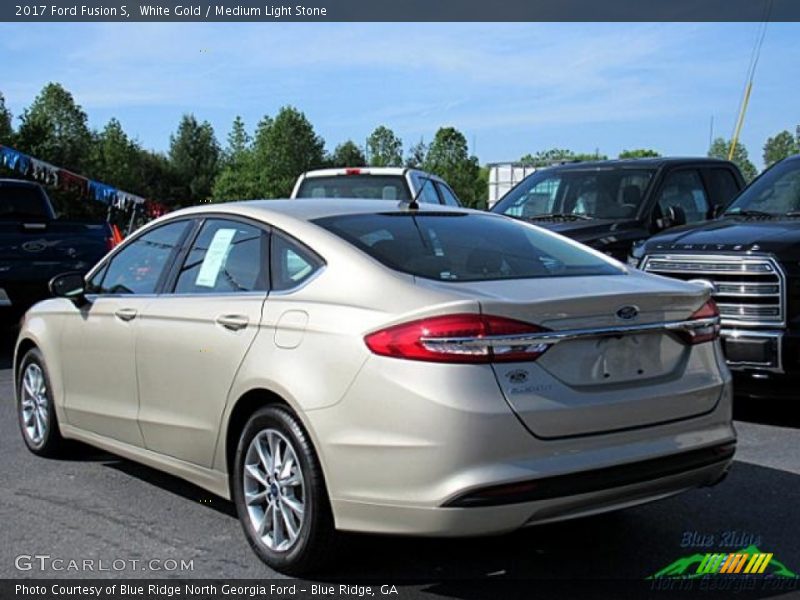 White Gold / Medium Light Stone 2017 Ford Fusion S