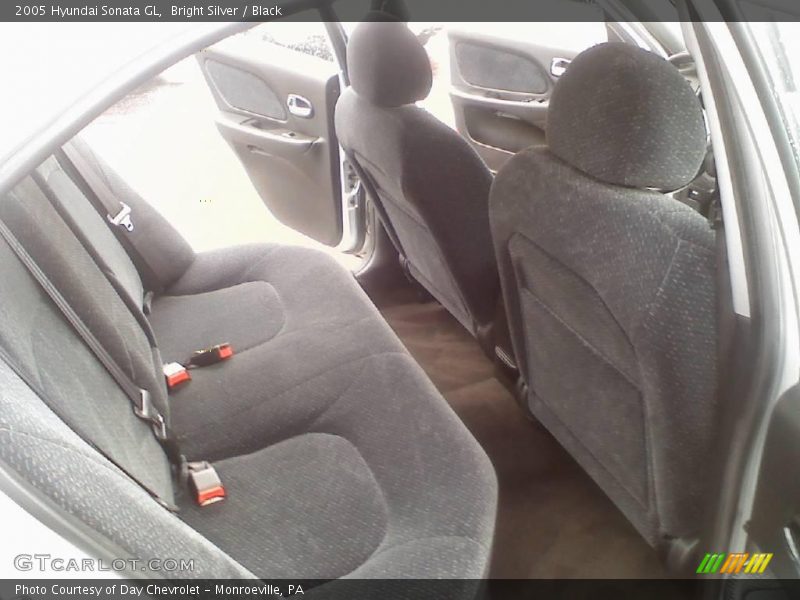 Bright Silver / Black 2005 Hyundai Sonata GL