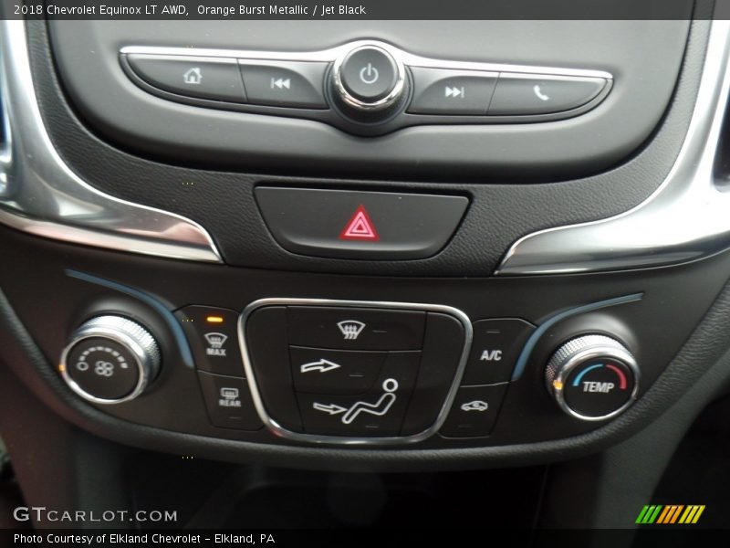 Orange Burst Metallic / Jet Black 2018 Chevrolet Equinox LT AWD