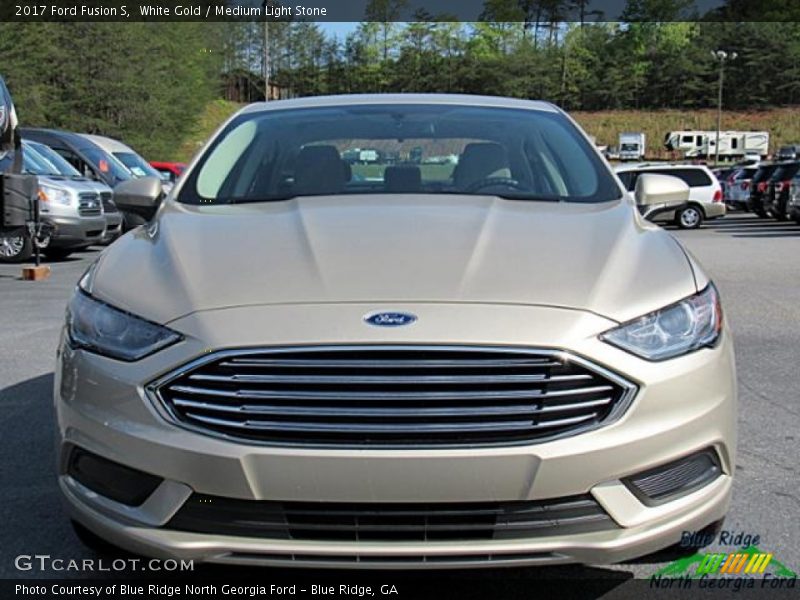 White Gold / Medium Light Stone 2017 Ford Fusion S
