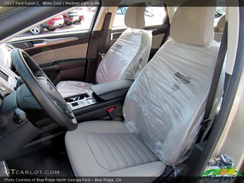 White Gold / Medium Light Stone 2017 Ford Fusion S