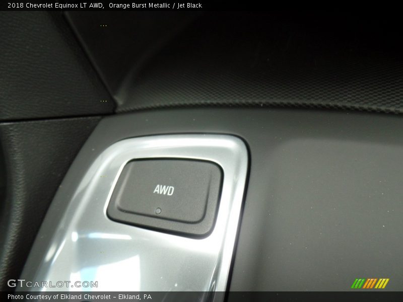 Orange Burst Metallic / Jet Black 2018 Chevrolet Equinox LT AWD