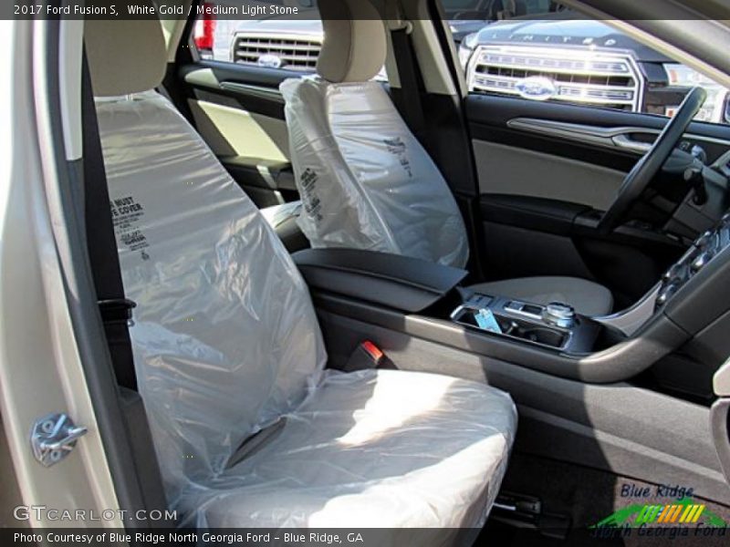 White Gold / Medium Light Stone 2017 Ford Fusion S