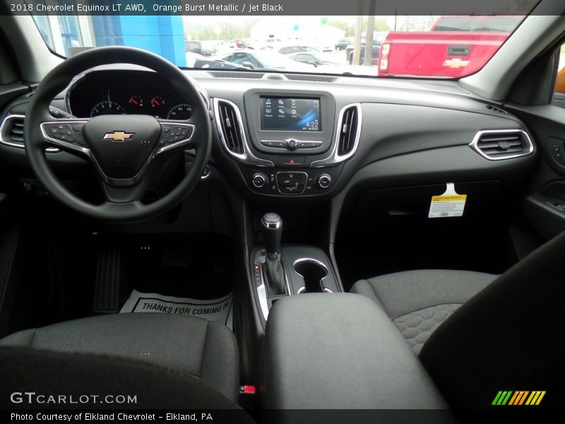 Orange Burst Metallic / Jet Black 2018 Chevrolet Equinox LT AWD