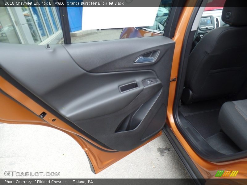 Orange Burst Metallic / Jet Black 2018 Chevrolet Equinox LT AWD