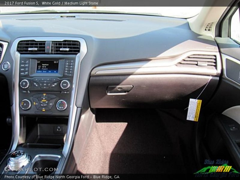 White Gold / Medium Light Stone 2017 Ford Fusion S