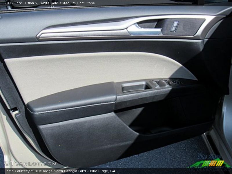 White Gold / Medium Light Stone 2017 Ford Fusion S