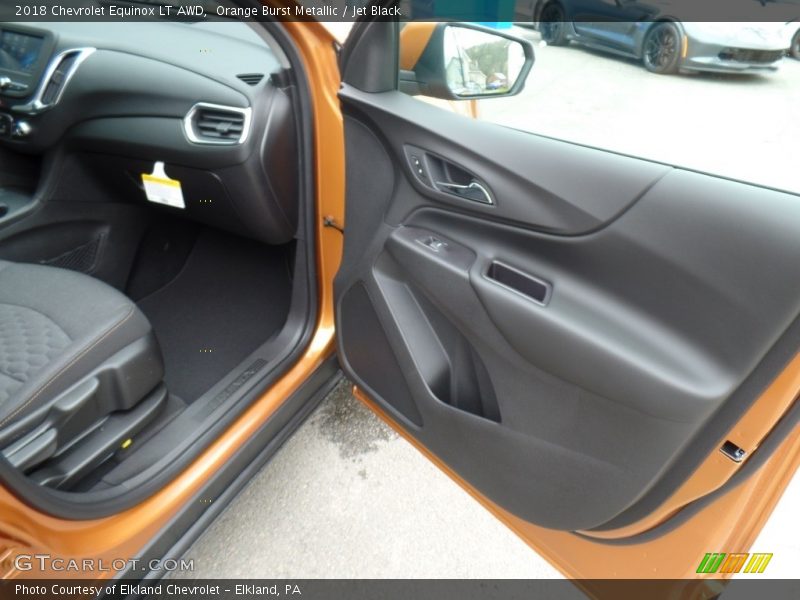 Orange Burst Metallic / Jet Black 2018 Chevrolet Equinox LT AWD