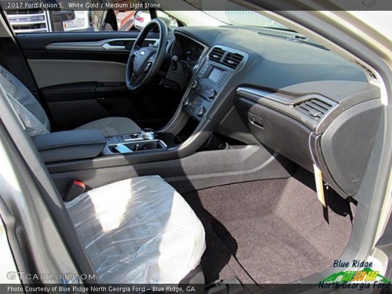 White Gold / Medium Light Stone 2017 Ford Fusion S