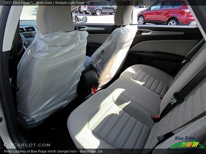 White Gold / Medium Light Stone 2017 Ford Fusion S