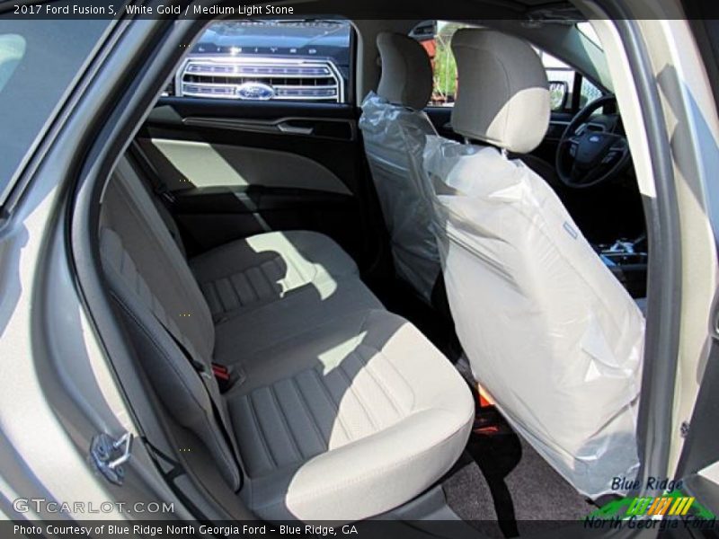 White Gold / Medium Light Stone 2017 Ford Fusion S