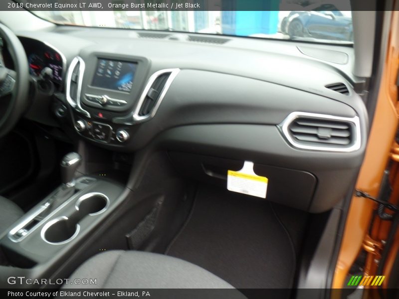 Orange Burst Metallic / Jet Black 2018 Chevrolet Equinox LT AWD