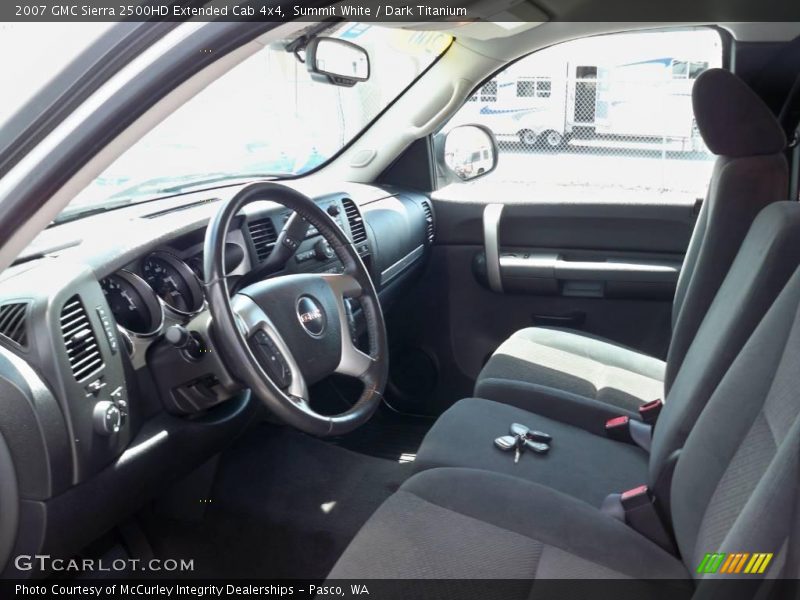 Summit White / Dark Titanium 2007 GMC Sierra 2500HD Extended Cab 4x4