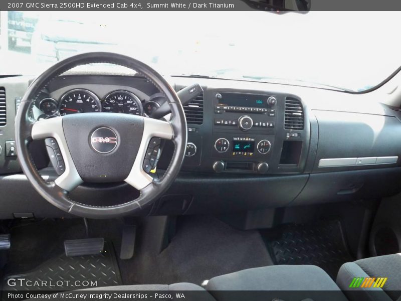 Summit White / Dark Titanium 2007 GMC Sierra 2500HD Extended Cab 4x4
