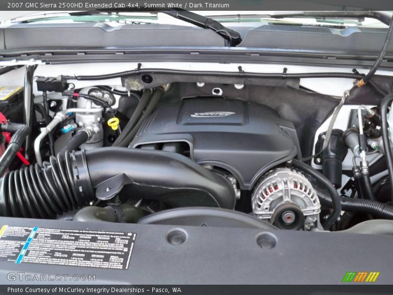 Summit White / Dark Titanium 2007 GMC Sierra 2500HD Extended Cab 4x4