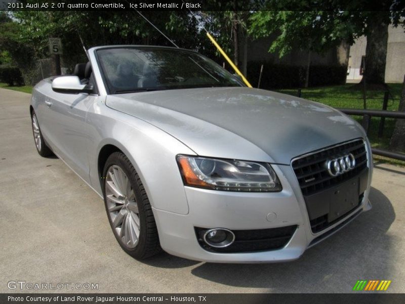 Ice Silver Metallic / Black 2011 Audi A5 2.0T quattro Convertible