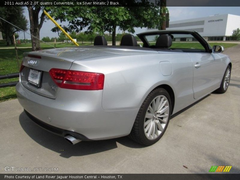 Ice Silver Metallic / Black 2011 Audi A5 2.0T quattro Convertible