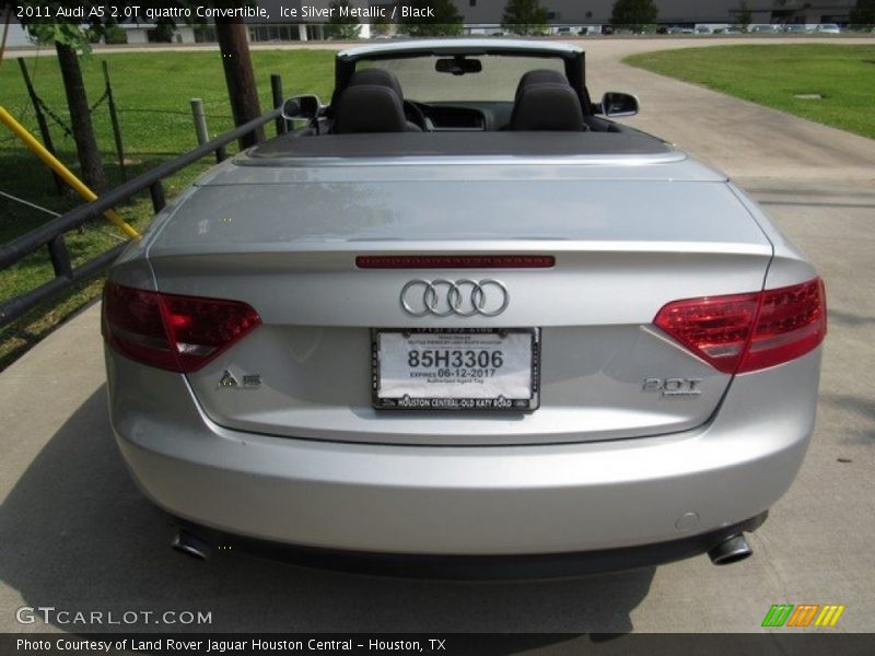 Ice Silver Metallic / Black 2011 Audi A5 2.0T quattro Convertible