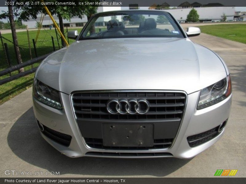 Ice Silver Metallic / Black 2011 Audi A5 2.0T quattro Convertible