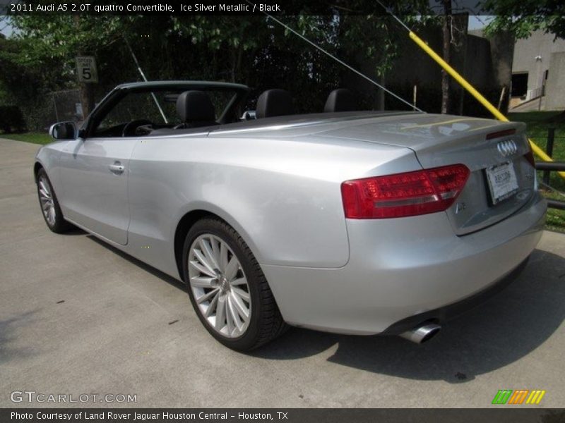 Ice Silver Metallic / Black 2011 Audi A5 2.0T quattro Convertible