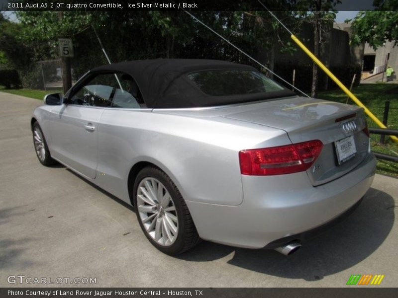 Ice Silver Metallic / Black 2011 Audi A5 2.0T quattro Convertible