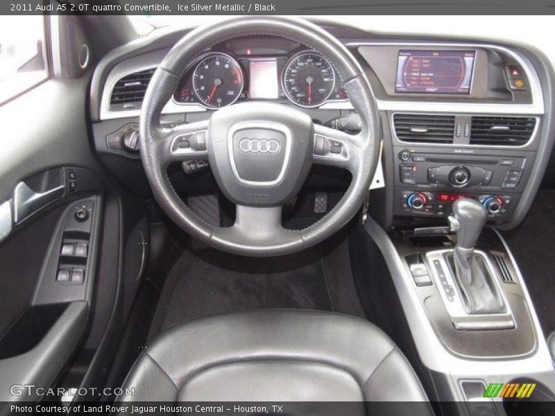 Ice Silver Metallic / Black 2011 Audi A5 2.0T quattro Convertible