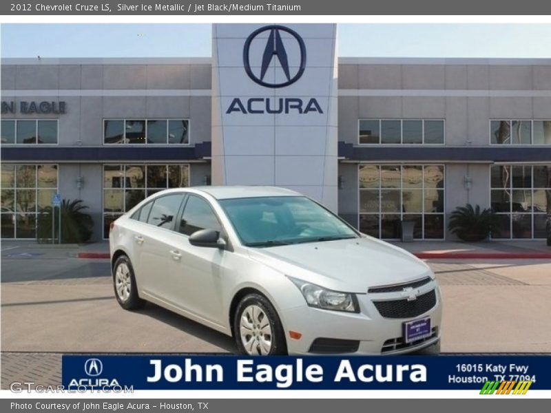 Silver Ice Metallic / Jet Black/Medium Titanium 2012 Chevrolet Cruze LS