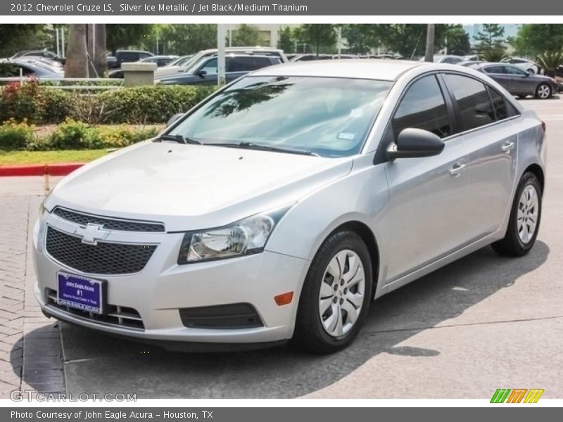 Silver Ice Metallic / Jet Black/Medium Titanium 2012 Chevrolet Cruze LS