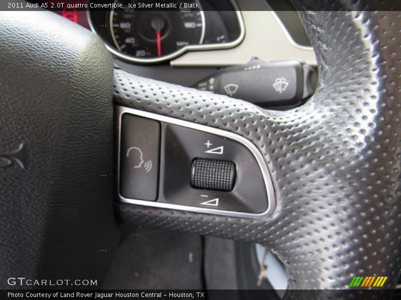 Ice Silver Metallic / Black 2011 Audi A5 2.0T quattro Convertible