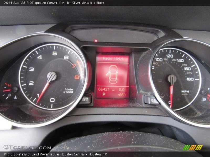 Ice Silver Metallic / Black 2011 Audi A5 2.0T quattro Convertible