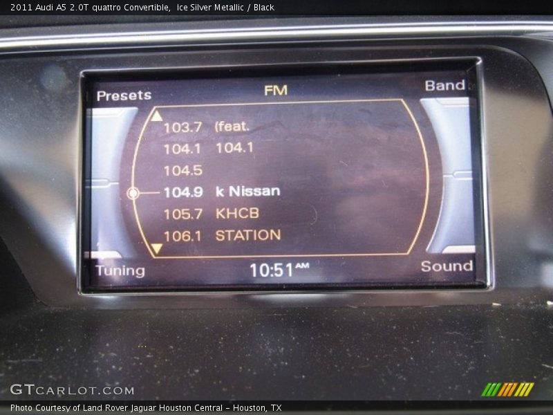 Ice Silver Metallic / Black 2011 Audi A5 2.0T quattro Convertible