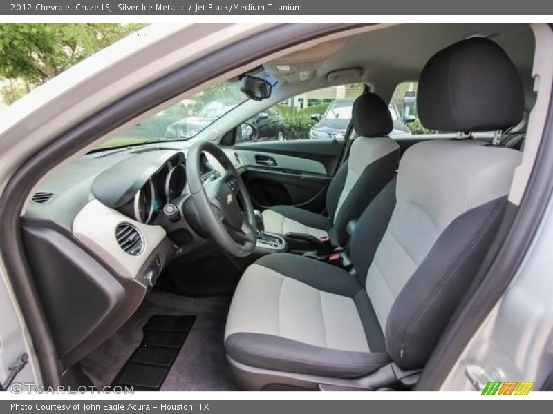 Silver Ice Metallic / Jet Black/Medium Titanium 2012 Chevrolet Cruze LS