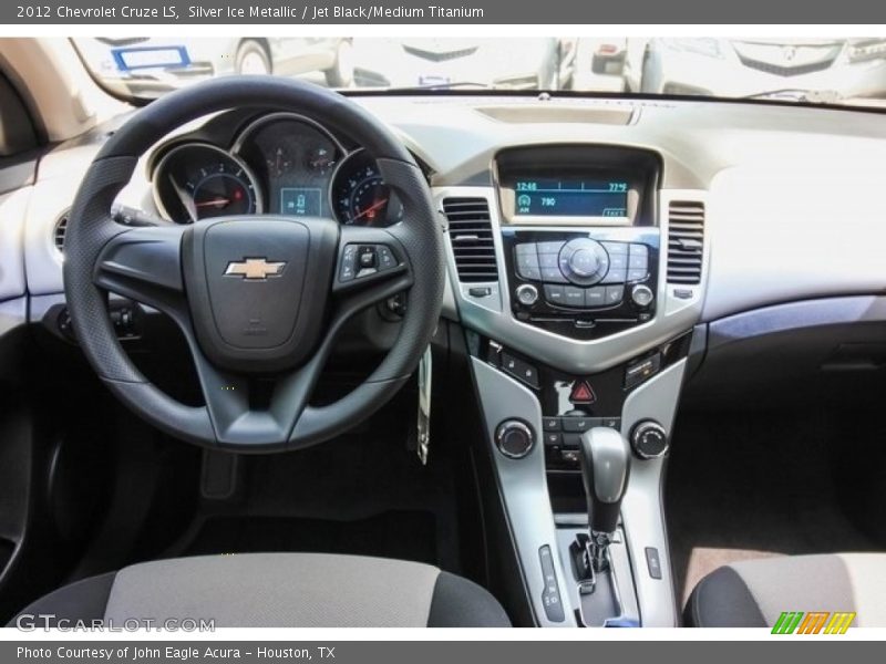 Silver Ice Metallic / Jet Black/Medium Titanium 2012 Chevrolet Cruze LS