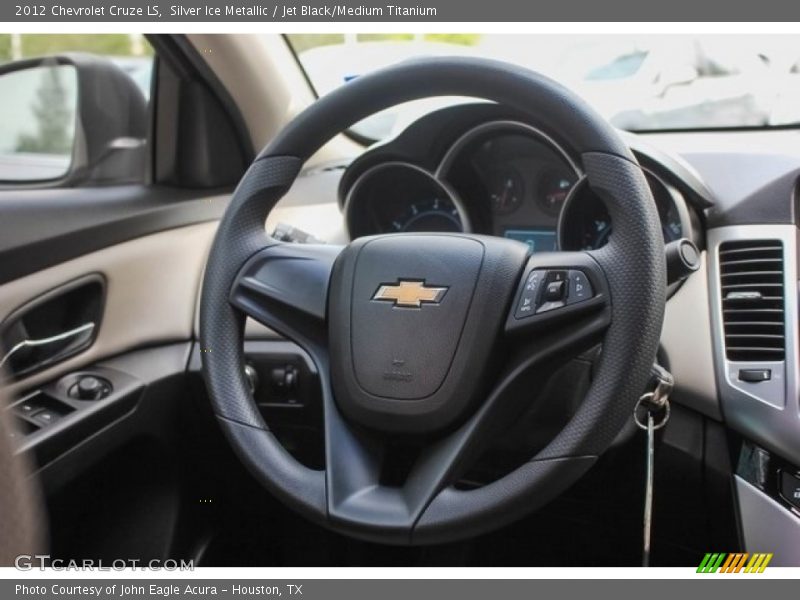 Silver Ice Metallic / Jet Black/Medium Titanium 2012 Chevrolet Cruze LS