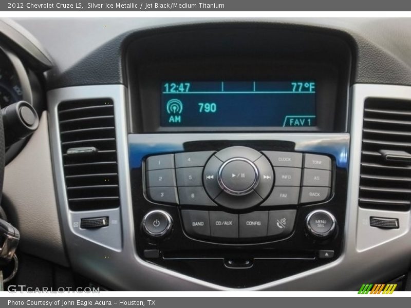 Silver Ice Metallic / Jet Black/Medium Titanium 2012 Chevrolet Cruze LS
