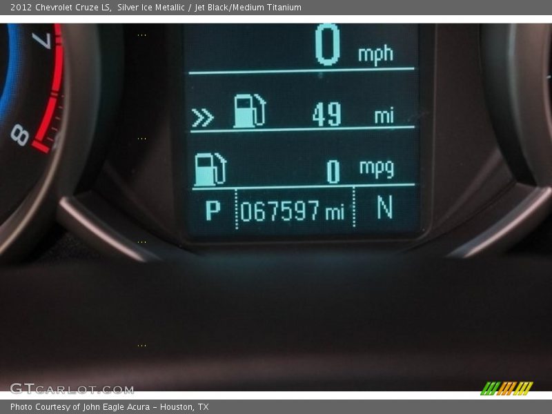 Silver Ice Metallic / Jet Black/Medium Titanium 2012 Chevrolet Cruze LS