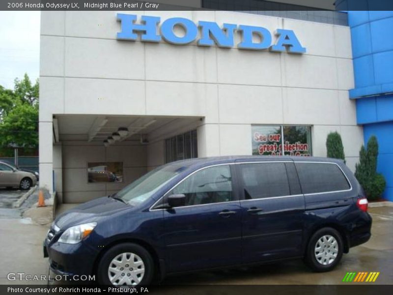 Midnight Blue Pearl / Gray 2006 Honda Odyssey LX
