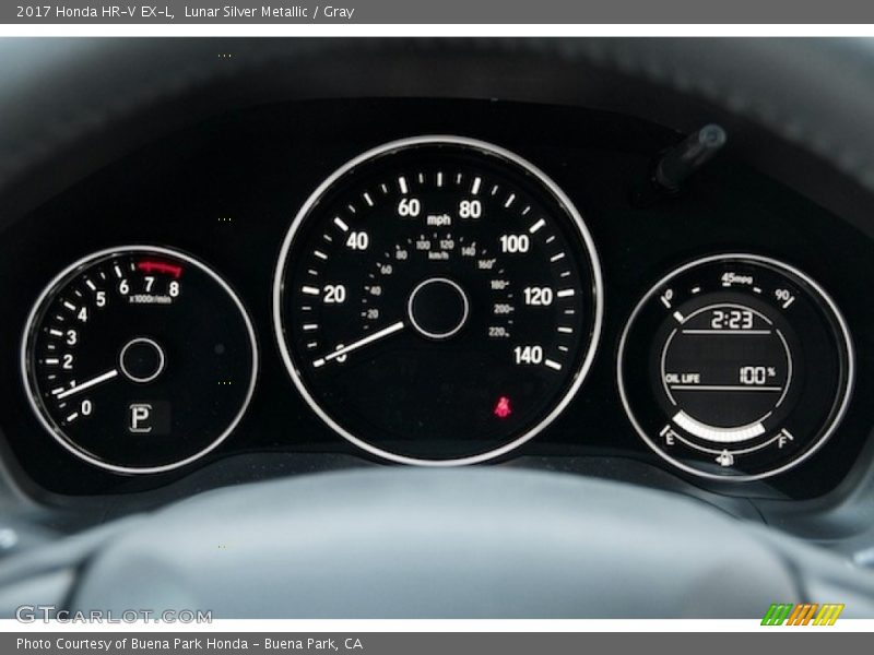 Lunar Silver Metallic / Gray 2017 Honda HR-V EX-L