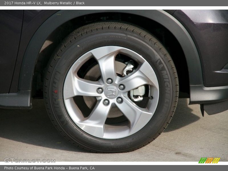 Mulberry Metallic / Black 2017 Honda HR-V LX