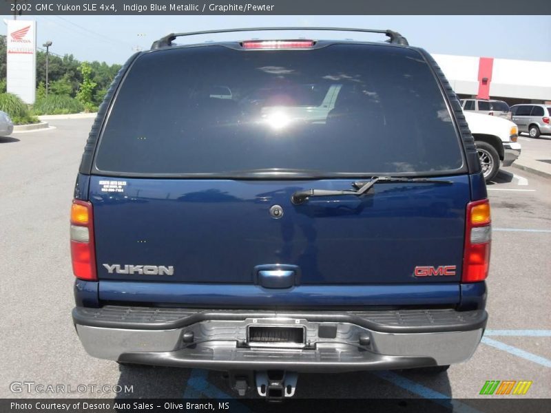 Indigo Blue Metallic / Graphite/Pewter 2002 GMC Yukon SLE 4x4