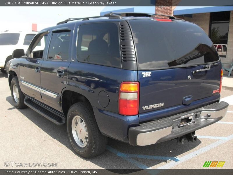 Indigo Blue Metallic / Graphite/Pewter 2002 GMC Yukon SLE 4x4