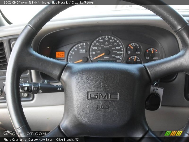 Indigo Blue Metallic / Graphite/Pewter 2002 GMC Yukon SLE 4x4